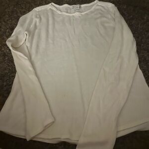 Liz Claiborne Cream Long Sleeve Top